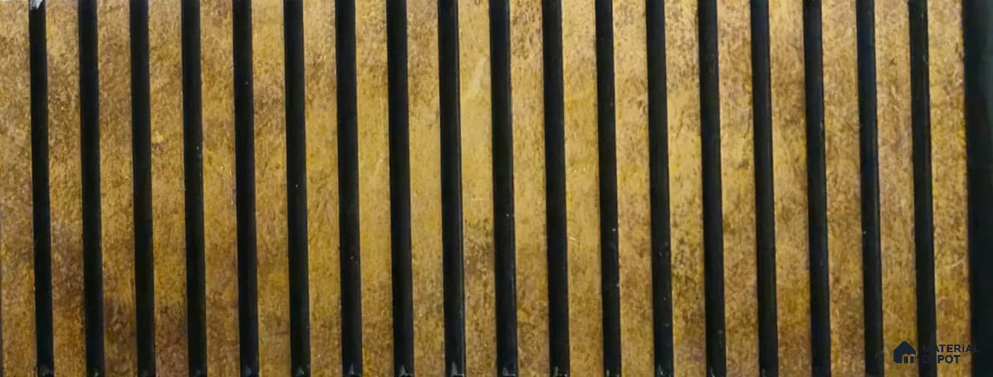 PN 06935 8 ft x 6 inch Charcoal Louvers/Panels - 6 mm