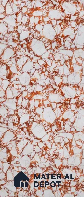 PN 06651 Marble Look Alabaster Sheet 8 ft x 4 ft Texture Finish  - 1.5 mm | Suitable for  Pooja Room, Feature Wall, Ceiling & Reception
