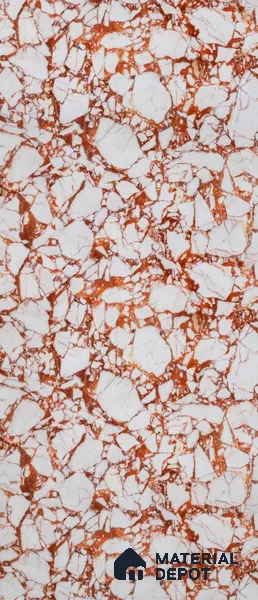 PN 06651 Marble Look Alabaster Sheet 8 ft x 4 ft Texture Finish  - 1.5 mm | Suitable for  Pooja Room, Feature Wall, Ceiling & Reception