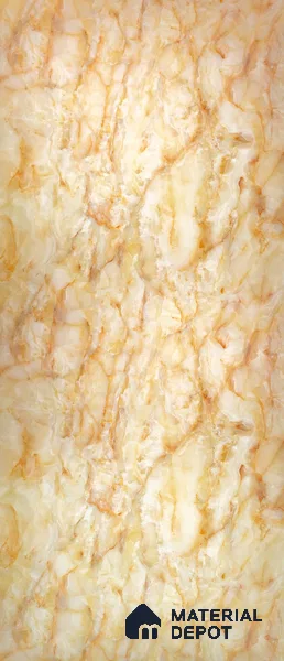 PN 06650 Marble Look Alabaster Sheet 8 ft x 4 ft Texture Finish - 3 mm | Suitable for Pooja Room, Feature Wall, Ceiling & Reception