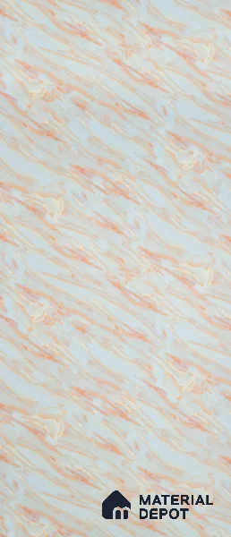 PN 06648 Marble Look Alabaster Sheet 8 ft x 4 ft Texture Finish  - 3 mm | Suitable for  Pooja Room, Feature Wall, Ceiling & Reception
