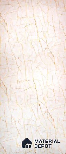 PN 06625 Marble Look Alabaster Sheet 8 ft x 4 ft Texture Finish - 3 mm | Suitable for Pooja Room, Feature Wall, Ceiling & Reception
