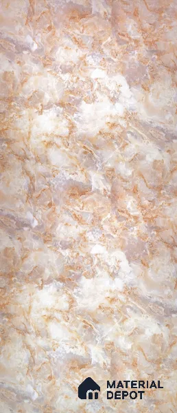 PN 06635 Marble Look Alabaster Sheet 8 ft x 4 ft Texture Finish - 3 mm | Suitable for Pooja Room, Feature Wall, Ceiling & Reception