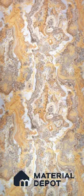 PN 06658 Marble Look Alabaster Sheet 8 ft x 4 ft Texture Finish  - 3 mm | Suitable for  Pooja Room, Feature Wall, Ceiling & Reception