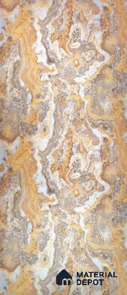 PN 06658 Marble Look Alabaster Sheet 8 ft x 4 ft Texture Finish - 3 mm | Suitable for Pooja Room, Feature Wall, Ceiling & Reception