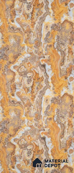 PN 06658 Marble Look Alabaster Sheet 8 ft x 4 ft Texture Finish - 3 mm | Suitable for Pooja Room, Feature Wall, Ceiling & Reception
