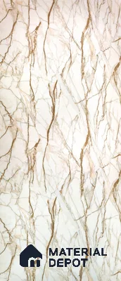 PN 06623 Marble Look Alabaster Sheet 8 ft x 4 ft Texture Finish  - 3 mm | Suitable for  Pooja Room, Feature Wall, Ceiling & Reception