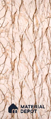 PN 06623 Marble Look Alabaster Sheet 8 ft x 4 ft Texture Finish  - 3 mm | Suitable for  Pooja Room, Feature Wall, Ceiling & Reception
