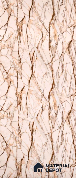 PN 06623 Marble Look Alabaster Sheet 8 ft x 4 ft Texture Finish  - 3 mm | Suitable for  Pooja Room, Feature Wall, Ceiling & Reception