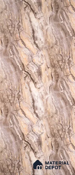 PN 06629 Marble Look Alabaster Sheet 8 ft x 4 ft Texture Finish - 3 mm | Suitable for Pooja Room, Feature Wall, Ceiling & Reception