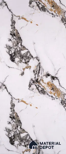 PN 06630 Marble Look Alabaster Sheet 8 ft x 4 ft Texture Finish - 3 mm | Suitable for Pooja Room, Feature Wall, Ceiling & Reception