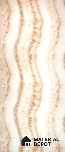 PN 06624 Marble Look Alabaster Sheet 8 ft x 4 ft Texture Finish  - 3 mm | Suitable for  Pooja Room, Feature Wall, Ceiling & Reception