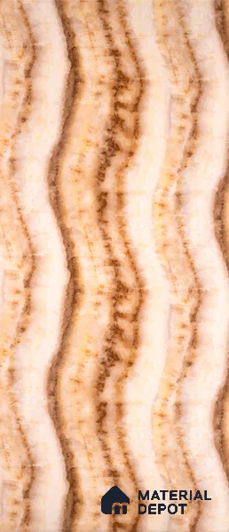 PN 06624 Marble Look Alabaster Sheet 8 ft x 4 ft Texture Finish - 3 mm | Suitable for Pooja Room, Feature Wall, Ceiling & Reception