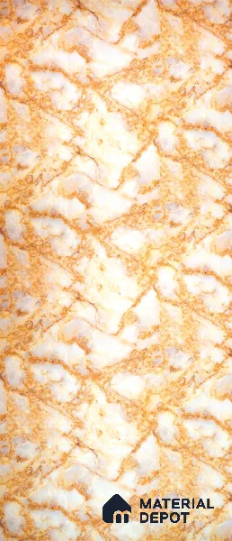 PN 06622 Marble Look Alabaster Sheet 8 ft x 4 ft Texture Finish - 3 mm | Suitable for Pooja Room, Feature Wall, Ceiling & Reception