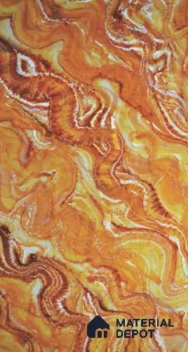 PN 06586 Marble Look Alabaster Sheet 8 ft x 4 ft Texture Finish  - 6 mm | Suitable for  Pooja Room, Feature Wall, Ceiling & Reception