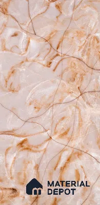 PN 06668 Marble Look Alabaster Sheet 8 ft x 4 ft Texture Finish  - 6 mm | Suitable for  Pooja Room, Feature Wall, Ceiling & Reception