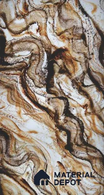 PN 06587 Marble Look Alabaster Sheet 8 ft x 4 ft Texture Finish  - 6 mm | Suitable for  Pooja Room, Feature Wall, Ceiling & Reception
