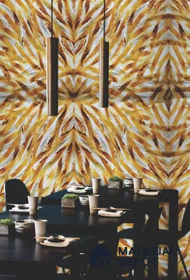 PN 06589 Patterned Look Alabaster Sheet 8 ft x 4 ft Texture Finish  - 6 mm | Suitable for  Pooja Room, Feature Wall, Ceiling & Reception