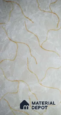 PN 06574 Marble Look Alabaster Sheet 8 ft x 4 ft Texture Finish  - 6 mm | Suitable for  Pooja Room, Feature Wall, Ceiling & Reception