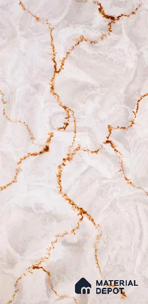 PN 06663 Marble Look Alabaster Sheet 8 ft x 4 ft Texture Finish - 6 mm | Suitable for Pooja Room, Feature Wall, Ceiling & Reception