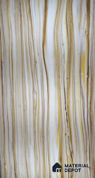 PN 06584 Marble Look Alabaster Sheet 8 ft x 4 ft Texture Finish  - 6 mm | Suitable for  Pooja Room, Feature Wall, Ceiling & Reception
