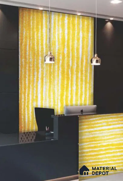 PN 06561 Patterned Look Alabaster Sheet 8 ft x 4 ft Texture Finish - 6 mm | Suitable for Pooja Room, Feature Wall, Ceiling & Reception