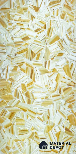 PN 06548 Patterned Look Alabaster Sheet 8 ft x 4 ft Texture Finish  - 8 mm | Suitable for  Pooja Room, Feature Wall, Ceiling & Reception