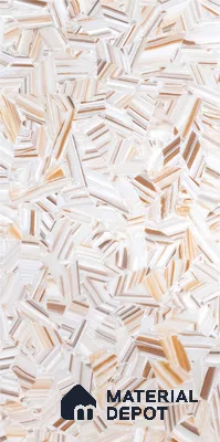 PN 06547 Patterned Look Alabaster Sheet 8 ft x 4 ft Texture Finish  - 8 mm | Suitable for  Pooja Room, Feature Wall, Ceiling & Reception