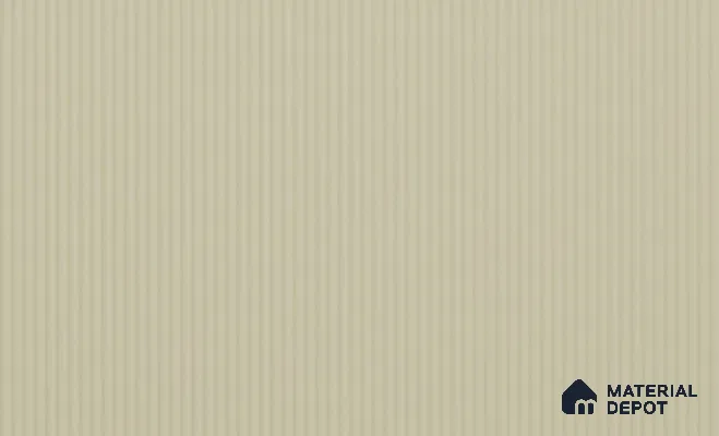 Light Cream Fluted Solid Color LM 24583 8 ft x 4 ft Texture Finish PVC Laminate - 1 mm | Suitable for TV Unit,Wardrobe, Kitchen Cabinets