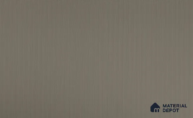 Taupe Brown Fluted Solid Color LM 24584 8 ft x 4 ft Texture Finish PVC Laminate - 1 mm | Suitable for TV Unit,Wardrobe, Kitchen Cabinets