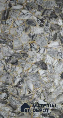 PN 06595 Patterned Look Alabaster Sheet 8 ft x 4 ft Texture Finish  - 8 mm | Suitable for  Pooja Room, Feature Wall, Ceiling & Reception