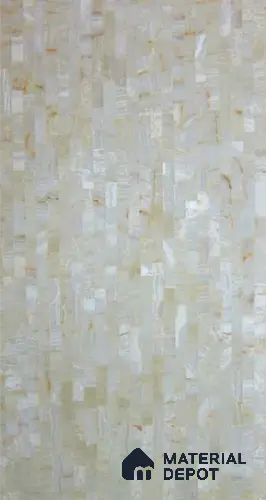 PN 06596 Patterned Look Alabaster Sheet 8 ft x 4 ft Texture Finish  - 8 mm | Suitable for  Pooja Room, Feature Wall, Ceiling & Reception
