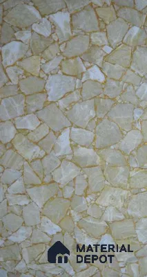 PN 06597 Patterned Look Alabaster Sheet 8 ft x 4 ft Texture Finish  - 8 mm | Suitable for  Pooja Room, Feature Wall, Ceiling & Reception