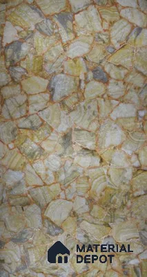 PN 06597 Patterned Look Alabaster Sheet 8 ft x 4 ft Texture Finish  - 8 mm | Suitable for  Pooja Room, Feature Wall, Ceiling & Reception