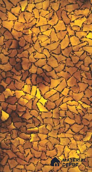 PN 06598 Patterned Look Alabaster Sheet 8 ft x 4 ft Texture Finish  - 8 mm | Suitable for  Pooja Room, Feature Wall, Ceiling & Reception