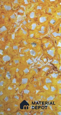 PN 06599 Patterned Look Alabaster Sheet 8 ft x 4 ft Texture Finish  - 8 mm | Suitable for  Pooja Room, Feature Wall, Ceiling & Reception