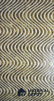PN 06616 Patterned Look Alabaster Sheet 8 ft x 4 ft Texture Finish  - 10 mm | Suitable for  Pooja Room, Feature Wall, Ceiling & Reception