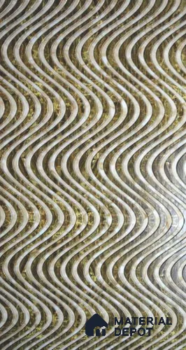 PN 06616 Patterned Look Alabaster Sheet 8 ft x 4 ft Texture Finish  - 10 mm | Suitable for  Pooja Room, Feature Wall, Ceiling & Reception
