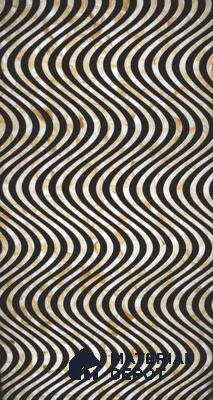 PN 06616 Patterned Look Alabaster Sheet 8 ft x 4 ft Texture Finish  - 10 mm | Suitable for  Pooja Room, Feature Wall, Ceiling & Reception