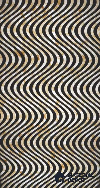 PN 06616 Patterned Look Alabaster Sheet 8 ft x 4 ft Texture Finish  - 10 mm | Suitable for  Pooja Room, Feature Wall, Ceiling & Reception