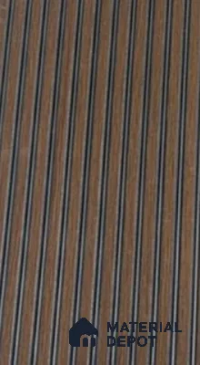 8503 Brown Wood Look 9.5 ft x 1 ft WPC Fluted Wall Panel - 6 mm