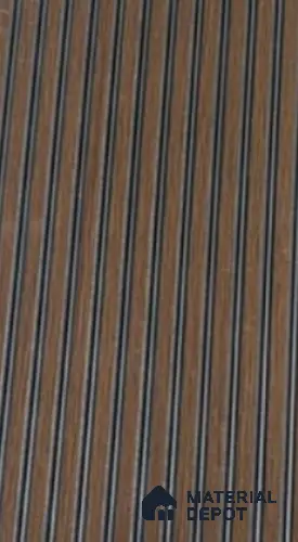 8503 Brown Wood Look 9.5 ft x 1 ft WPC Fluted Wall Panel - 6 mm