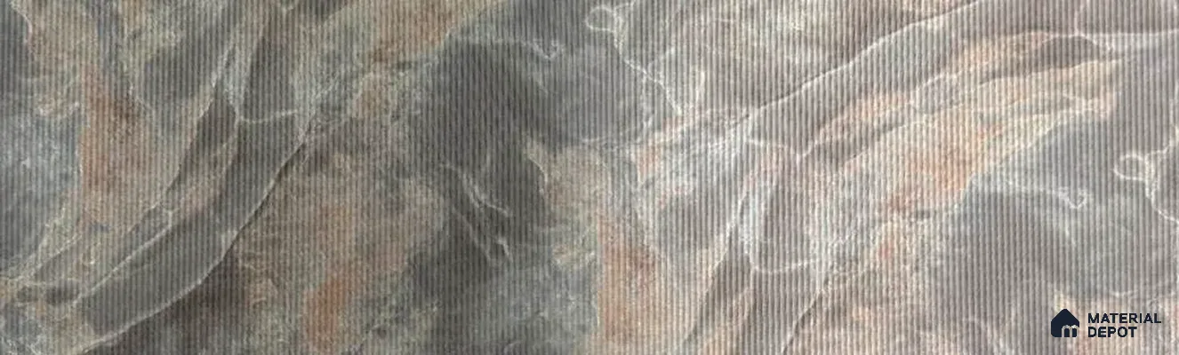 PN 07841 Marble Look Louver 8 ft x 2 ft Texture Finish  - 6 mm | Suitable for Feature Wall, TV Unit & Living Room