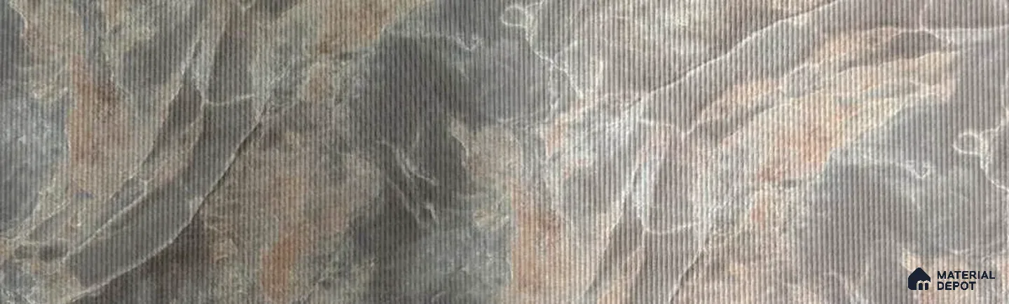PN 07841 Marble Look Louver 8 ft x 2 ft Texture Finish  - 6 mm | Suitable for Feature Wall, TV Unit & Living Room