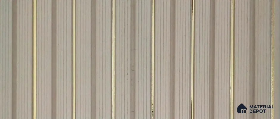 PN 07789 Patterned Look Louver 8 ft x 0.65 ft Texture Finish  - 6 mm | Suitable for Feature Wall, TV Unit & Living Room