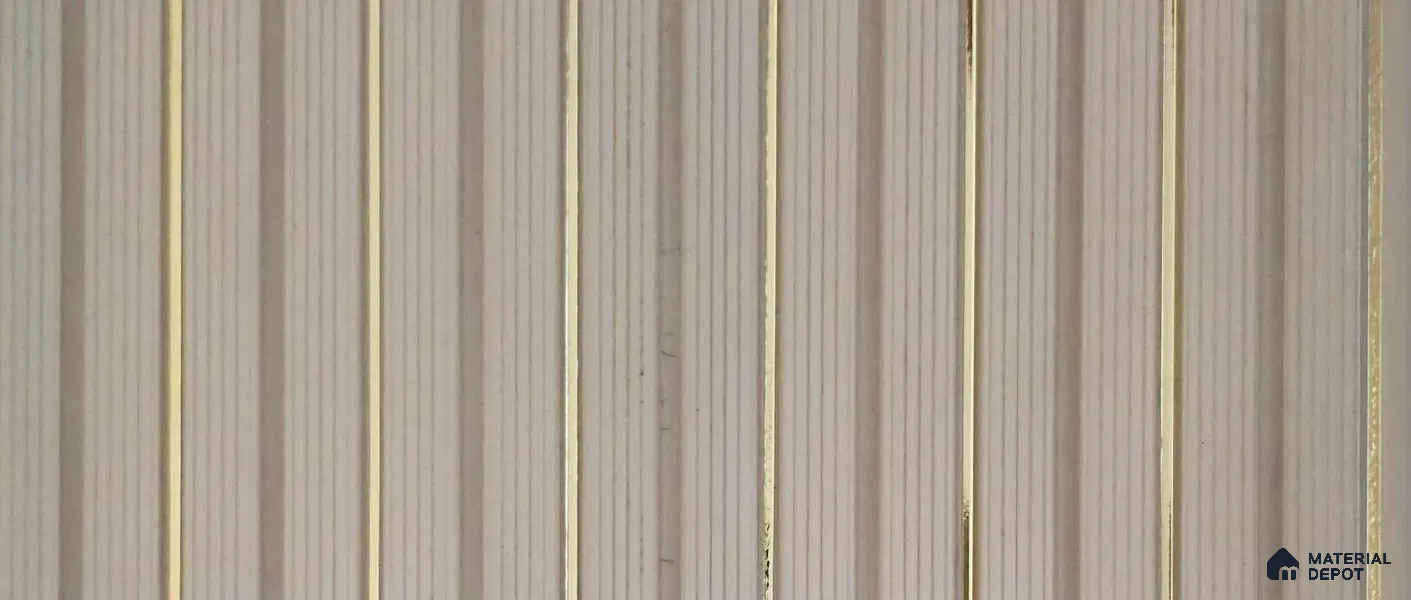 PN 07789 Patterned Look Louver 8 ft x 0.65 ft Texture Finish - 6 mm | Suitable for Feature Wall, TV Unit & Living Room