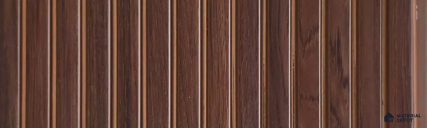 PN 07793 Wood Look Louver 8 ft x 0.65 ft Texture Finish - 6 mm | Suitable for Feature Wall, TV Unit & Living Room