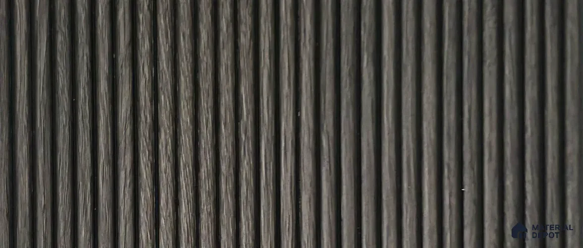 PN 07796 Wood Look Louver 8 ft x 0.65 ft Texture Finish - 6 mm | Suitable for Feature Wall, TV Unit & Living Room