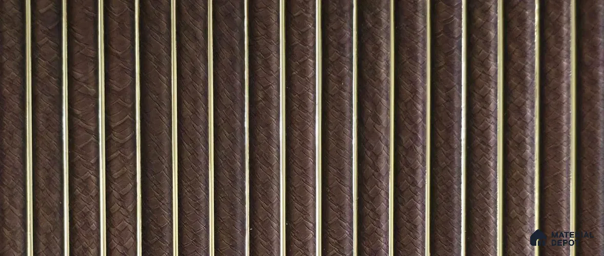 PN 07801 Marble Look Louver 8 ft x 0.65 ft Texture Finish  - 6 mm | Suitable for Feature Wall, TV Unit & Living Room