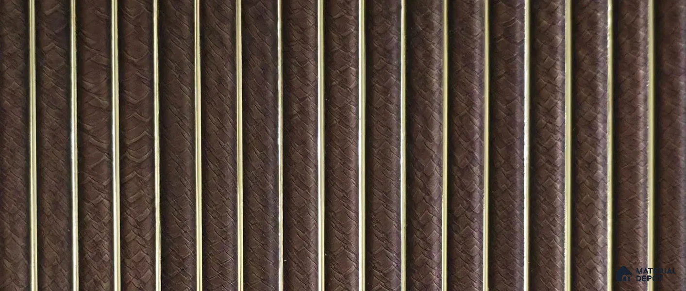 PN 07801 Marble Look Louver 8 ft x 0.65 ft Texture Finish - 6 mm | Suitable for Feature Wall, TV Unit & Living Room